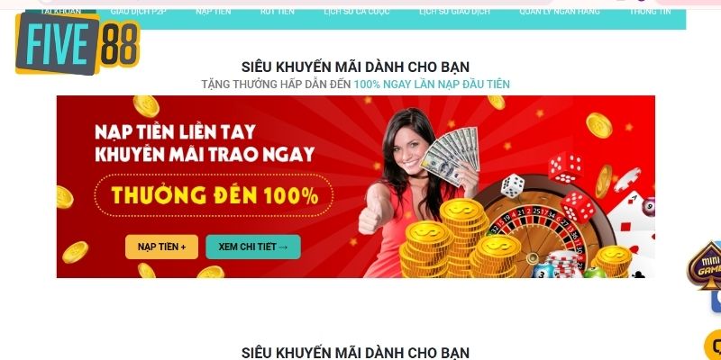 Lưu ý khi tiến hành nạp tiền tại FIVE88